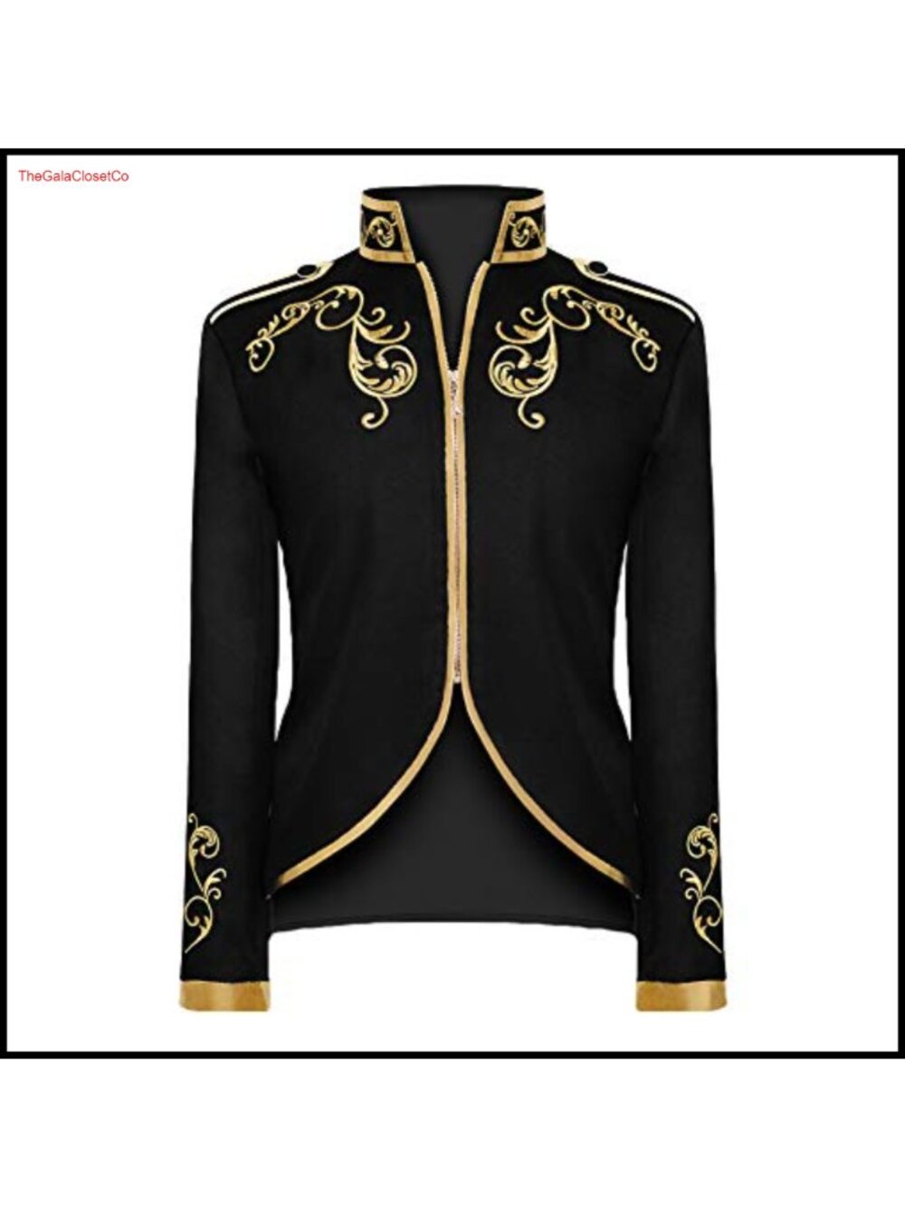 Vintage Prince Cosplay Suit Jacket Stand Collar Embroidery Men's